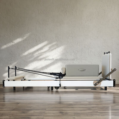 Quality Training Exercise Maple Folding Reformer Durable Wood Foldable Pilates Reformer factory