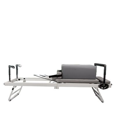 Qualität Hergestellt aus Edelstahl Verstellbarer Pilates-Reformer Qualitäts-Bodybuilding-Training-Bett mit eingeschlossener Lagerkiste Fabrik