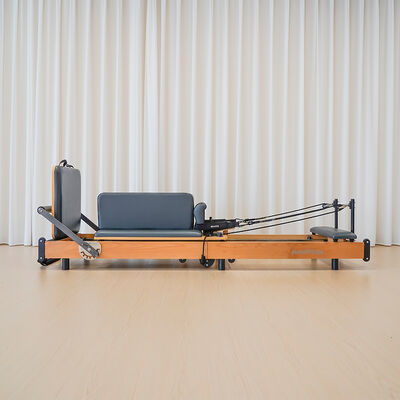 Qualität Beech Holz Ausdehnbare Beine Klappbett Heim Pilates Reformer Maschine Bequem Klappbare Pilates Reformer Fabrik
