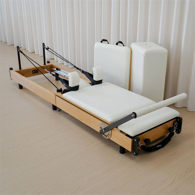Ποιότητα Οικολογικό Maple Wood Pilates Reformer Πτυσσόμενο κρεβάτι για Pilates Studio Προσαρμοσμένο χρώμα Εργοστάσιο