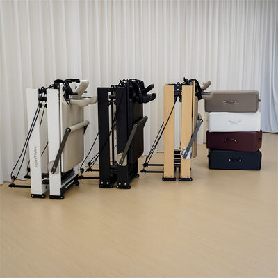 Calidad Reformador casero plegable de Pilates del equipo de la aptitud del reformador de la máquina de Pilates de la cama de Pilates de la madera contrachapada Fábrica