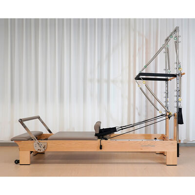 Kalite Çift Kullanımlı Yarım Yükseklik Pilates Çerçeve İki İçinde Bir Fitness Ekipmanı Gym Kullanımı İçin Ağaç Ağaç fabrika