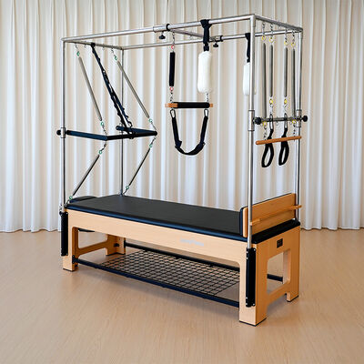 Kualitas Kekuatan yang stabil Alat Pilates Kayu Baru Cadillac Tempat Tidur Tinggi Trapeze Pilates Reformer pabrik