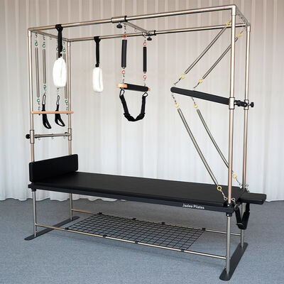 Kalite Özel Logo Eko Dost Ticari Ev Spor Salonu Yoga Cadillac Pilates Reformer Siyah Alüminyum fabrika