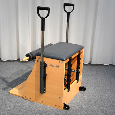 Kwaliteit Stabiel Eco Oak Hout Pilates Handles Springs Reformer Stoel Combo Voor Pilates Studio Fabriek