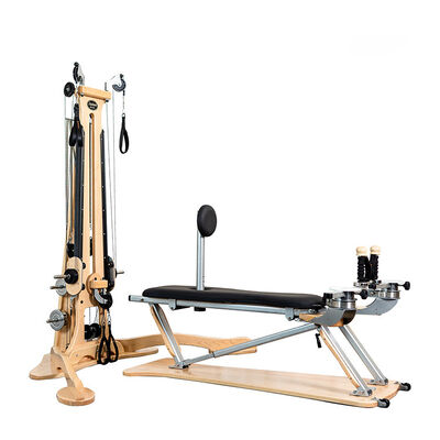 کیفیت Pilates Reformers Wood Puleggia Torre Turm Standing Equipment Unit Pulley Tower کارخانه