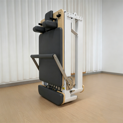 คุณภาพ Jaalee ทนทานและปรับได้ อลูมิเนียม Foldable Portable Pilates Reformer พร้อมการรับประกัน 3 ปีสําหรับ Studio Gym หรือ Yoga Studio โรงงาน