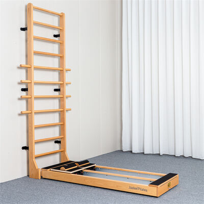 Qualità Anima in legno di faggio all'ingrosso Align Pilates Dual Track Fitness Machine con cinghie di trazione ausiliarie per centri di formazione yoga commerciali Fabbrica