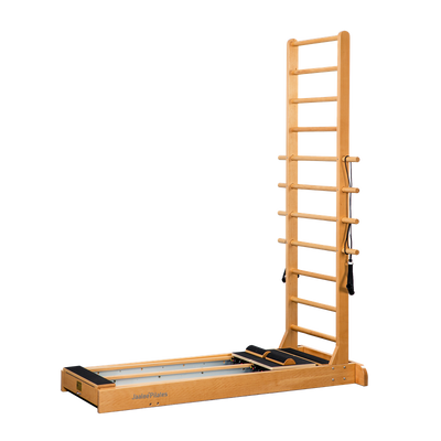 Quality Wooden Wall-Mounted Pilates Reformer Trainer Studio Wall Unit Core Fitness Pilates Two-Way Ladder with Track Bed factory