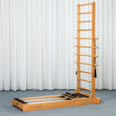 Quality Two-Way Sliding Ladder Pilates Equipment Durable Wood Stand with Leg Sliders for Studio Use factory