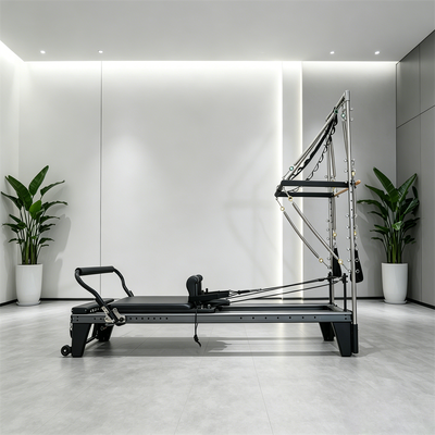 Quality Onemax Classic Gym Fitness Pilates Reformer With Aluminium Tower Half Trapeze factory