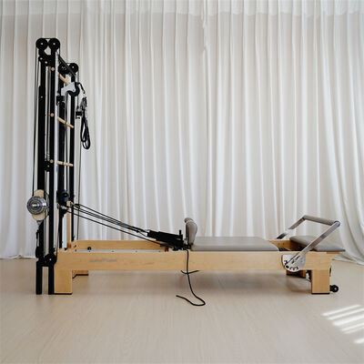 Kwaliteit Groothandel fabriekslevering Maple Pilates hervormer spiraal halve toren ondersteuning OEM aangepaste logo fitnessmachine Fabriek