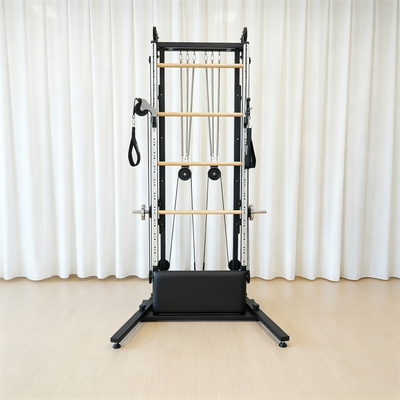 Ποιότητα Αναμορφωτής με πύργο συσκευή Pilates που διαθέτει ανθεκτικό πλαίσιο και ρυθμιζόμενα εξαρτήματα για προσαρμοσμένα προγράμματα άσκησης Εργοστάσιο