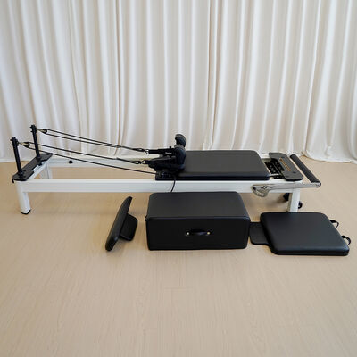 Kualitas Peralatan Latihan Pilates Reformer Aluminium Paduan yang Tahan Lama dan Dapat Disesuaikan, Multifungsi Portabel untuk Kebugaran Studio Yoga pabrik
