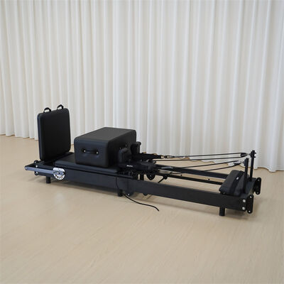 Quality Compact Foldable Wooden Pilates Reformer Adjustable Spring Core Training Bed for Gym Studio factory