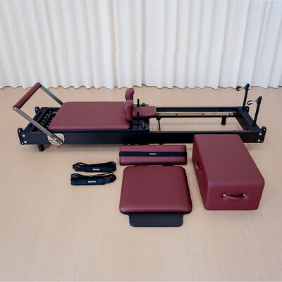 Chất lượng Solid Oak Foldable Wooden Pilates Reformer Độ ổn định cao Pilates Căn phòng tập luyện Ứng dụng có thể điều chỉnh nhà máy