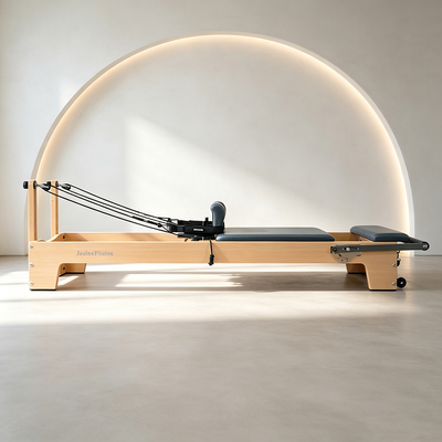 Quality Commercial Grade Heavy Duty Multi-Layer Solid Wood Pilates Reformer, Custom Seat Color, Complete Full Accessories factory