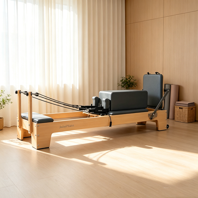 Calidad Cama de Pilates de madera sólida de alta calidad de múltiples capas Fabricante de camas básicas, color de cojín personalizable para gimnasio de gimnasio Fábrica