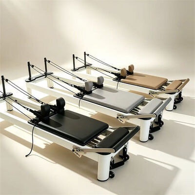 Ποιότητα Επαγγελματικό Λευκό Αλουμινένιο Pilates Reformer Ομαλή και Αθόρυβη Τροχαλία Yoga Αλουμινένιο Reformer Pilates Premium προς Πώληση Εργοστάσιο