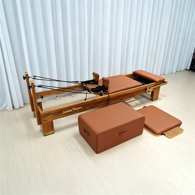 Quality Luxury Wenge Wood Pilates Reformer Full Set With Complete Accessories For Commercial Use And Studio factory